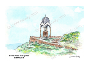 22-DAHOUET-NOTRE DAME DE LA GARDE-AQUARELLE FILIGRANE