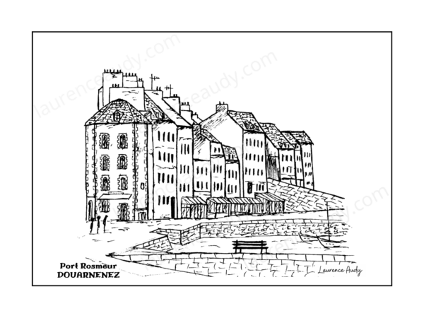 29-DOUARNENEZ-PORT ROSMEUR-N&B FILIGRANE