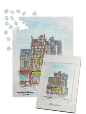 14-LISIEUX-RUE-CHERON-PUZZLE-500-PIECES-BOITE