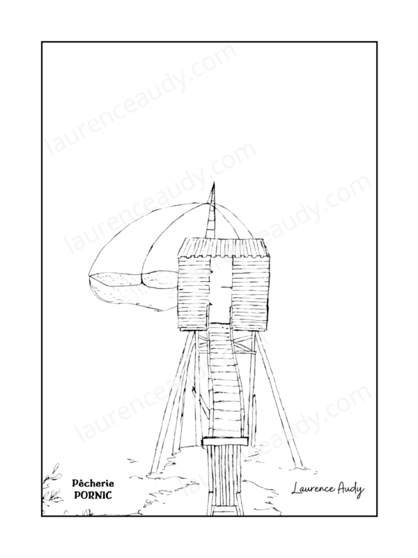 44-PORNIC-PECHERIE N°3-N&B FILIGRANE