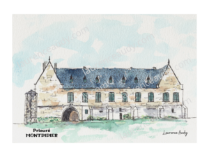 80-MONTDIDIER-PRIEURE-AQUARELLE FILIGRANE